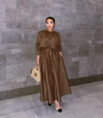 Dress light gabardine fabric imported - Image 2