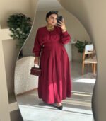 Burgundy Dress - Image 3