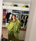 Satin Kiwi Suit