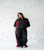 Black and red tracksuit Waterproof