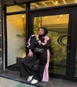 Waterproof tracksuit Black and Rose - Image 4