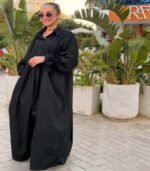 Black Poplin Dress - Image 2