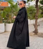 Black Poplin Dress - Image 3